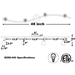 4-Light Bar Track Lighting Kit D268-44C-WH-BRNS - D268-44C-WH-BRNS