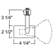 Juno Trac-Master PAR, R, BR Adjustable Socket Universal Trac Head T620 Specification