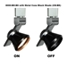LED Track Lighting Fixture 8000-BH-BS with CH-BK Shade