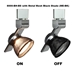 LED Track Lighting Fixture 8000-BH-BS with ME-BK Shade