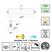 25W LED Wall Wash Track Lighting 4000K White Finished Features Direct-Lighting 60091-WH