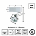 MR16 75 Watts Low Voltage Track Lighting Fixture 50016-75 Specification