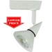 Low Voltage Track Lighting White w/ Metal Mesh Cone Shade