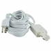 H System Single Circuit 18FT Plug-in Power Cord White
