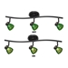 3-light dark bronze finished bar with clear green shades R8000-3L-DB-CGN