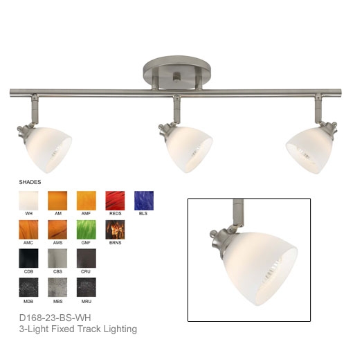 3-Light Fixed Track Lighting Kit