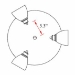 3-Light Multi-Directional Ceiling Fixture D168-3R - D168-3R-AMF-BS