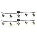5-light dark bronze finished bar with clear green shades R8000-5L-DB-CGN