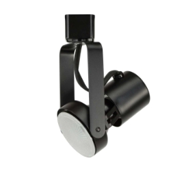 PAR20 LED Front Loading Gimbal Ring Track Lighting Fixture 50044LED-BK
