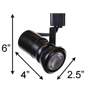 PAR20 8W 4000K Cool White Track Lighting Fixture 50047-L20-4K-BK