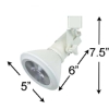 PAR38 LED 18W 3K Warm White Track Lighting Fixture 50047-L38-3K-WH