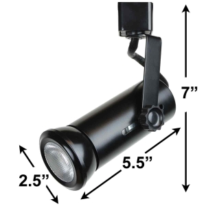 PAR20 8W 4000K Cool White Track Lighting Fixture 50158-L20-4K-BK