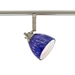 D168-66-BS-BLS 6-light Bar Light, Brushed Steel finish with Blue Spot glass shades