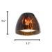 D168-66 Brown Spot Glass Shade