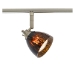 D168-66-BS-BRNS 6-light Bar Light, Brushed Steel finish with Brown Spot glass shades