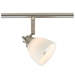 D168-66-BS-WH 6-light Bar Light, Brushed Steel finish with White glass shades