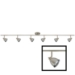 D168-66-BS-CBS 6-light Bar Light (Brushed Steel / Metal Cone Brushed Steel)
