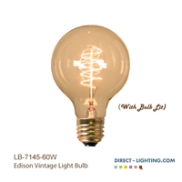 Antique Edison Bulb - G25 - E26 Base - Incandescent - 60W  