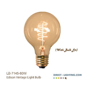 Antique Edison Bulb - G25 - E26 Base - Incandescent - 60W  