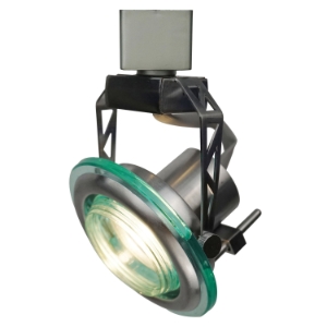 10 Watts Integrated LED Track Fixture Brushed Steel Finished Sideview 8