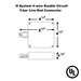 H system Double Circuit T-Bar Ceiling Live End Connector 50153 Specification