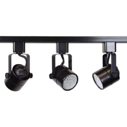 GU10 LED Track Lighting Kit 50163-3KIT-27K-BK