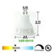 GU10 LED Track Lighting Kit 50155-3KIT-5K-WH - 50155-3KIT-5K-WH-50090