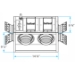 Halogen Multiple Spot 2-Light Recessed Light ( Trim & Housing ) CL-HA1275 - CL-HA1275