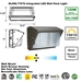Integrated 120W LED Wall Pack Light Outdoor Industrial-Grade Dark Bronze  - DL6NL77676