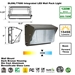 Integrated 120W LED Wall Pack Light Outdoor Industrial-Grade Dark Bronze   - DL6NL77686