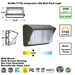 Integrated 38W LED Wall Pack Light Outdoor Industrial-Grade Dark Bronze - DL6NL77756