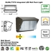 Integrated 42W LED Wall Pack Light Outdoor Industrial-Grade Dark Bronze - DL6NL77576