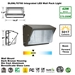 Integrated 42W LED Wall Pack Light Outdoor Industrial-Grade Dark Bronze - DL6NL70766