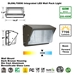 Integrated 60W LED Wall Pack Light DLC Rated Dark Bronze  - DL6NL70896