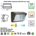 Integrated 60W LED Wall Pack Light Outdoor Industrial-Grade Dark Bronze  - DL6NL70886