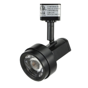 LED Track Lighting Fixture 60090-18W Black Side View