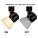 LED Track Lighting Fixture 8000-BD-BK-ACRYLIC  - 8000-BD-BK-ACRYLIC-BK/SH-CLB-HT