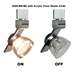 LED Track Lighting Fixture 8000-BH-BS with CLR Shade