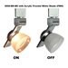 LED Track Lighting Fixture 8000-BH-BS with FWH Shade