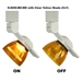 LED Track Lighting Fixture 8000-BH-WH with CLY Shade