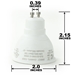 LED Track Lighting Fixture with LED Bulb 50163LED-WH - 50163LED-WH-3K-HT