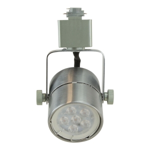 LED Track Lighting Fixture with LED Bulb 50163LED-BS Line Voltage Track Lighting, Track Fixtures, Track Head, Track Lights, Mini, Cylinder, Retail Store Lighting, Ceiling Lighting, General Lighting, Kitchen Lighting, Halogen, 50W, 120V, 50163LED-BS