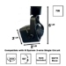 LED Track Lighting Fixture with LED Bulb HTW-9155LED-BK - HTW-9155LED-BK-27K