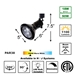 PAR38 LED  Track Lighting Kit Black 50047-3L38-3K-BK Specification