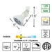 PAR38 LED 13W 3K Warm White Track Lighting Kit 50047-L38-3K-WH Specification