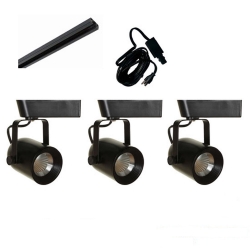 LED Track Lighting Kit HT-60088-3KIT-BK Black Dimmable LED Track Lighting, Track Lighting Kits, Track Lighting Systems, LED Track Lighting Kits, LED Track Lights, LED Track, LED Track Light, LED Luminaries, LED Spot Light, LED Track Head,HT-60088-LED-KIT