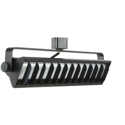 25W LED Wall Wash Track Lighting 4000K Black Finished Front View Direct-Lighting 60091-BK