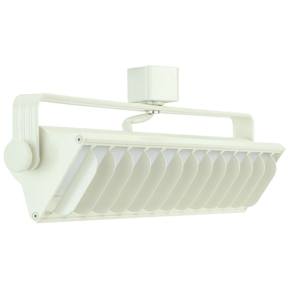 25W LED Wall Washer Track Lighting 4000K White Finished Front View Direct-Lighting 60091-WH