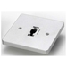 H System Single Circuit Line Voltage Square Monopoint Plate Adapter  50102 - Brushed Steel