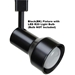 R20 Step Cylinder Track Lighting Fixture 50008 Black with R20 Light Bulb (Bulb NOT Included)